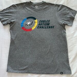 💟$3 Bundle Add On💟 47 Brand Eagles Autism Challenge Men's T-Shirt - Gray